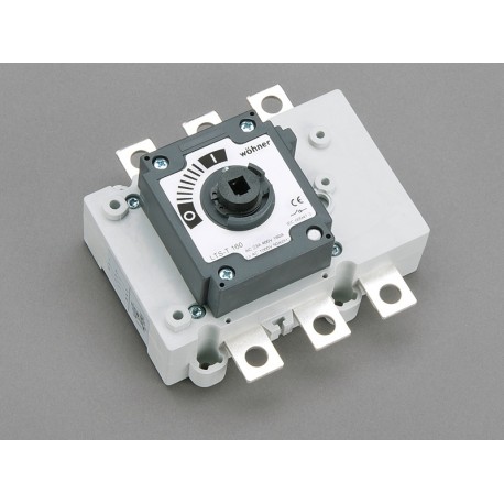 33427 WÖHNER CAPUS Panel, 3P load cut switch without lever, 160A, M8 screw
