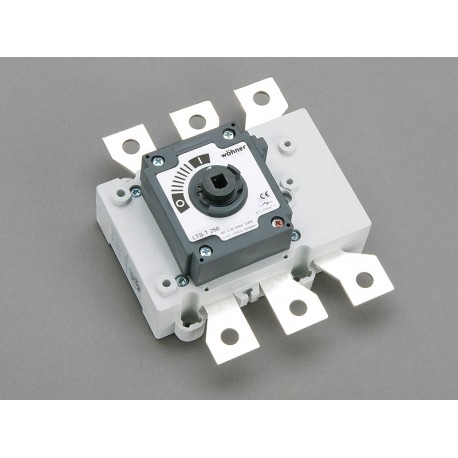 33429 WÖHNER CAPUS Panel, 3P Lastschnittschalter ohne Hebel, 250A, M10 Schraube