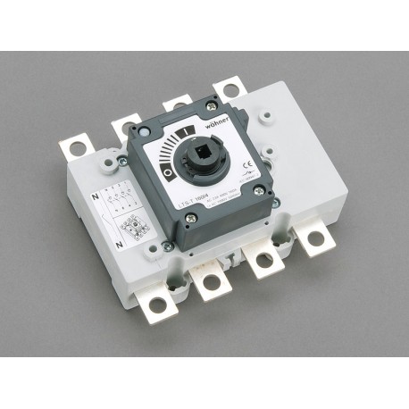 33443 WÖHNER CAPUS Panel, interruptor corte en carga 3P+N sin maneta, 160A, tornillo M8