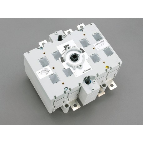33458 WÖHNER CAPUS Panel, 3P Lastschnittschalter ohne Hebel, 250A, M10 Schraube