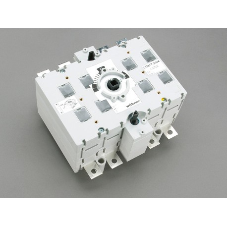33468 WÖHNER CAPUS Panel, 3P+N Lastschnittschalter ohne Hebel, 315A, M10 Schraube