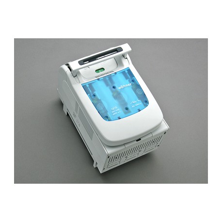 33510 WÖHNER QUADRON 60Classic, load cut switch, with NH1, 250A, 3p fuses, connection down, sist. 60mm
