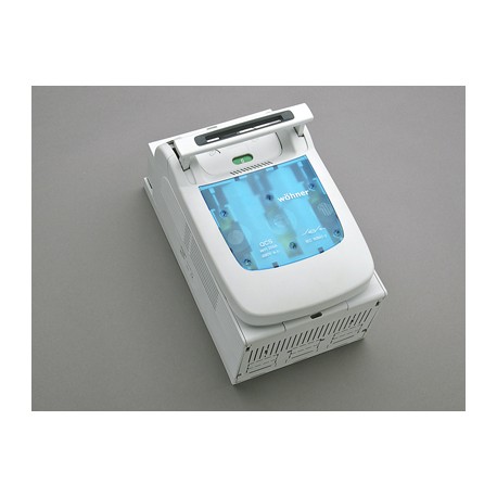 33512 WÖHNER QUADRON Panel, load cut switch, with NH1, 250A fuses, board mount, M10 screw