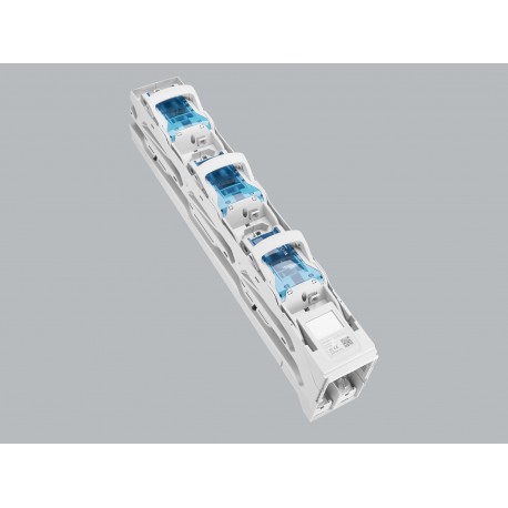 33717 WÖHNER QUADRON 185Power, NH fuse vertical switch-disconnector, taille 2, 3p, commutation unipolaire, c..