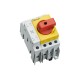 33847 WÖHNER Capus SD Panel, 32A, 3p+N Switch-Seationer, 1.5-16mm2 Flange Terminal, Levier Rouge/Jaune