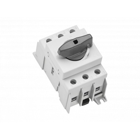 33876 WÖHNER Capus SD Panel, 100A, 3p Switch-Seiter, 25-50mm2 Flanschklemme, Schwarzer Hebel, SD2