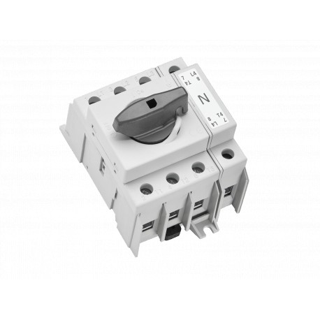33877 WÖHNER Capus SD Panel, 100A, 3p+N Switch-Seiter, 25-50mm2 Flange Terminal, Black Lever, SD2