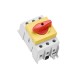33884 WÖHNER Capus Panel SD, Interruptor-secionador 63A, 3p, borne-brida 16-50mm2, maneta roja/amarilla