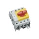 33893 WÖHNER Capus SD Panel, 100A Switch-Seationer, 3p+N, 25-50mm2 flange terminal, levier rouge/jaune, SD2