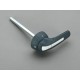 33922 WÖHNER Grey door lever, axle included, for 315-400A switch