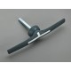 33924 WÖHNER Maneta gris para puerta, eje incluido, para interruptor 1250A