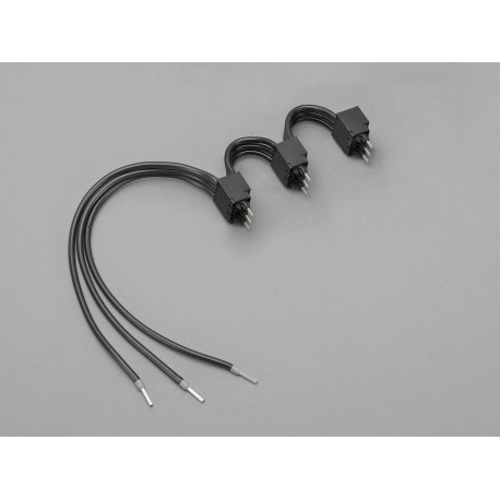 36903 WÖHNER Stecker mit Kabelanschluss zu 3 MOTUS auf DIN-Schiene