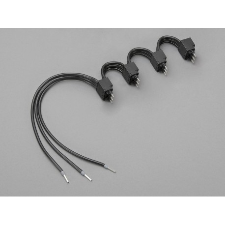 36904 WÖHNER Connector with cable connection to join 4 MOTUS on DIN rail
