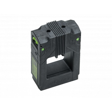 37214 WÖHNER 400/5A, 2.5VA, Class 1 intensity transformer for direct mounting on 60Classic flat bars system ..