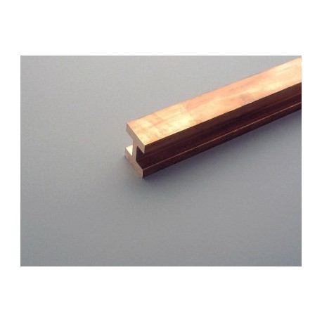 01229 WÖHNER Double profile bar T, 720mm2, 1600A, 3.60m, red copper