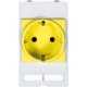 4000-68000-0020000 MURRELEKTRONIK MODLINK MSDD SOCKET INSERT GERMANY, 250VAC/16A yellow