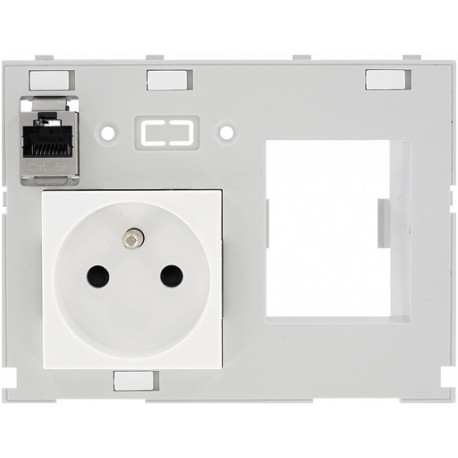4000-68000-4310001 MURRELEKTRONIK Conector datos doble Combi MODLINK MSDD Francia, 1xRJ45 hembra/hembra + RC..