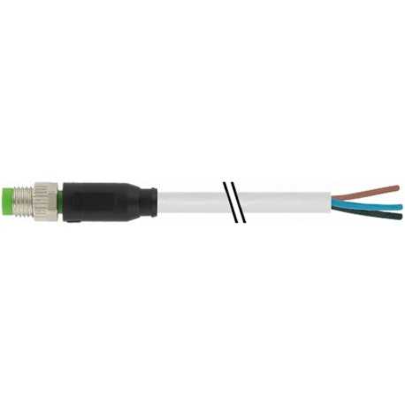 7000-08001-2102000 MURRELEKTRONIK M8 macho 0° con cable PVC 3x0.25 gris UL/CSA 20m