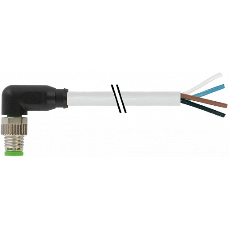 7000-08031-2110500 MURRELEKTRONIK M8 macho 90° com cabo PVC 4x0.25 cinza UL/CSA 5m