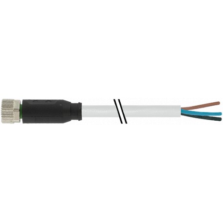 7000-08041-2102000 MURRELEKTRONIK M8 hembra 0° con cable PVC 3x0.25 gris UL/CSA 20m