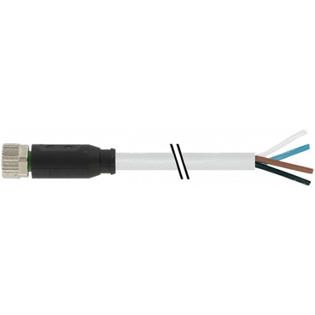7000-08061-2210200 MURRELEKTRONIK M8 hembra 0° con cable PUR 4x0.25 gris UL/CSA 2m