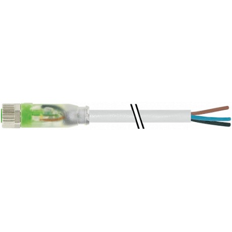 7000-08111-2302000 MURRELEKTRONIK M8 Buchse gerade freies Leitungsende LED PUR 3x0.25 grau UL/CSA + Schleppk..