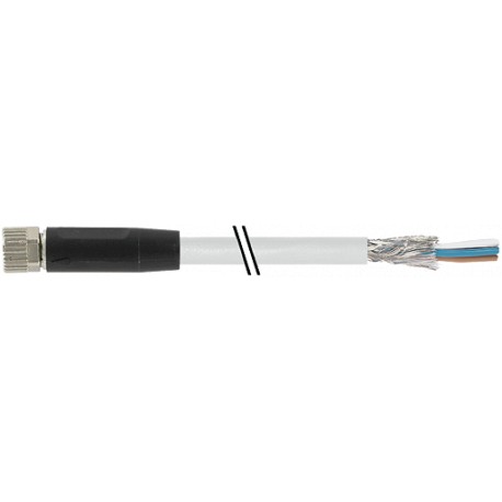 7000-08741-2000500 MURRELEKTRONIK M8 female 0° with cable PVC 3X0.34 shielded gray, UL,CSA 5m