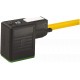 7000-10021-0260500 MURRELEKTRONIK MSUD tapón válvula forma B 10 mm con cable PUR 3X0.75 amarillo, 5m