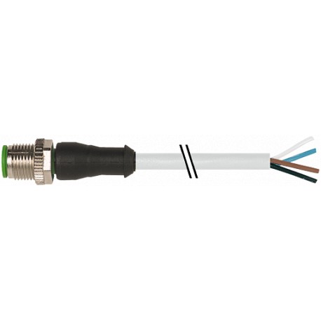 7000-12021-2342000 MURRELEKTRONIK M12 male 0° with cable PUR 4x0.34 gray UL/CSA + drag chain 20m