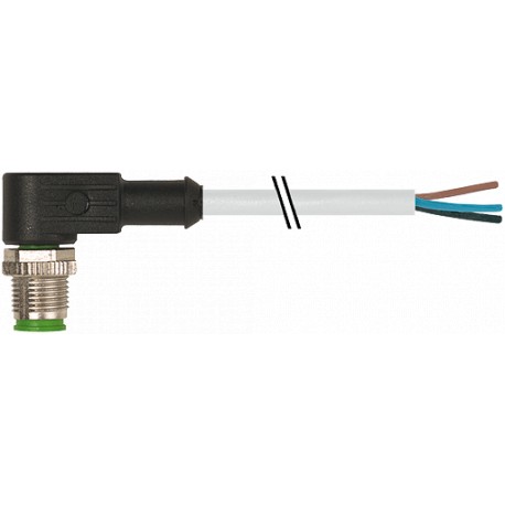 7000-12081-2230200 MURRELEKTRONIK M12 macho 90° com cabo PUR 3x0.34 cinza UL/CSA 2m