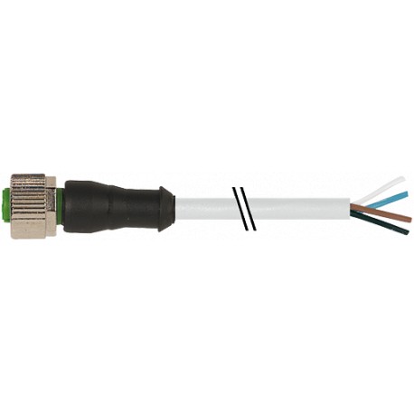 7000-12221-2141000 MURRELEKTRONIK M12 female 0° with cable PVC 4x0.34 gray UL/CSA 10m