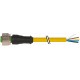 7000-12241-0150500 MURRELEKTRONIK M12 hembra 0° con cable PVC 5X0.34 amarillo UL/CSA 5m