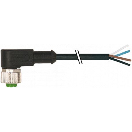 7000-12341-6243500 MURRELEKTRONIK M12 hembra 90° con cable PUR 4x0.34 negro UL/CSA 35m