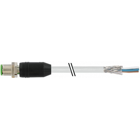 7000-13061-3180070 MURRELEKTRONIK M12 male 0° with cable PUR 3x0.34 shielded gray 0,7m