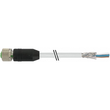 7000-13201-3350650 MURRELEKTRONIK M12 female 0° with cable PUR 4x0.34 shielded gray UL/CSA 6,5m