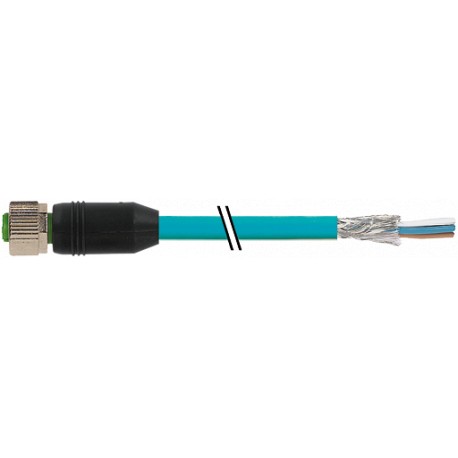 7000-13225-8343000 MURRELEKTRONIK M12 hembra 0° con cable DeviceNet PUR AWG24 + AWG22 apantallado azul UL/CS..