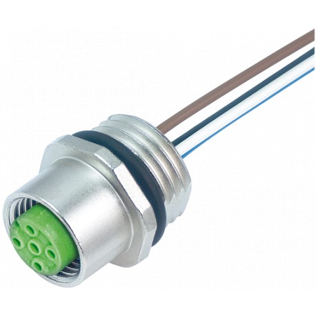 7000-13561-9750200 MURRELEKTRONIK M12 conector brida hembra A-cod. montaje frontal PP 5X0.34 2m