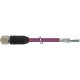 7000-14261-7992000 MURRELEKTRONIK M12 female 0° B-coded with cable, Interbus PUR 3x2x0.25 shielded violet 20m