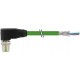 7000-14561-7932400 MURRELEKTRONIK M12 macho 90° con cable D-cod. Ethernet PUR-OB 1x4xAWG22 apantallado verde..
