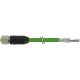 7000-14641-7940150 MURRELEKTRONIK M12 hembra 0° D-cod. con cable EN PUR 2x2xAWG22 apantallado verde UL/CSA 1..