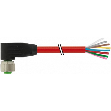 7000-17061-7180300 MURRELEKTRONIK M12 hembra 90° con cable 3m
