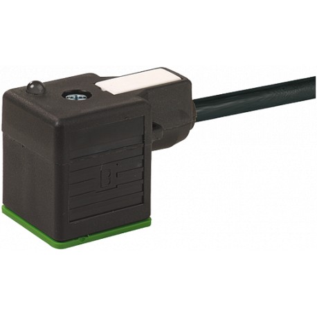 7000-18121-6282000 MURRELEKTRONIK MSUD valve plug form A 18mm with cable PUR 5X0.75 black 20m