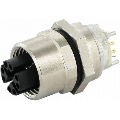 7000-21151-0000000 MURRELEKTRONIK M12 female receptacle X-cod. rear mount solder