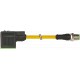 7000-40881-0260060 MURRELEKTRONIK M12 male 0° / MSUD valve plug form A 18 mm PUR 3X0.75 yellow 0.6m