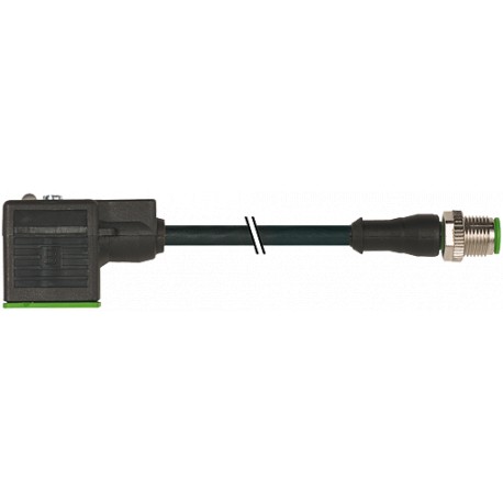 7000-40881-6260030 MURRELEKTRONIK M12 male 0° / MSUD valve plug form A 18 mm PUR 3X0.75 black 0.3m