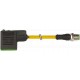 7000-40961-0260060 MURRELEKTRONIK M12 male 0° / MSUD valve plug form BI 11 mm PUR 3X0.75 yellow 0.6m