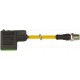 7000-40961-0260100 MURRELEKTRONIK M12 mâle droit / MSUD bouchon de valve forme BI 11 mm PUR 3X0.75 jaune 1m