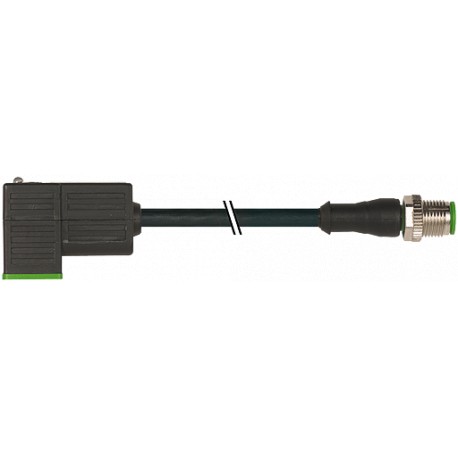 7000-41081-6160100 MURRELEKTRONIK M12 male 0° / MSUD valve plug form C 8 mm PVC 3X0.75 black 1m