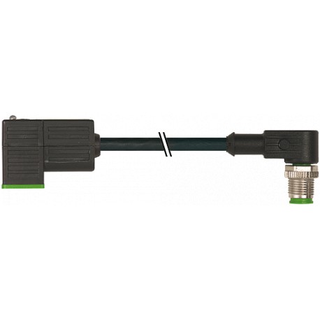 7000-41101-6260030 MURRELEKTRONIK M12 male 90° / MSUD valve plug form C 8 mm PUR 3X0.75 black 0.3m