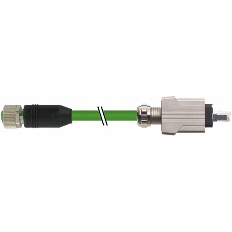 7000-44625-7960150 MURRELEKTRONIK Push Pull RJ45 0° / M12 hembra 0° D-cod., Ethernet PUR 2x2xAWG22 apantalla..